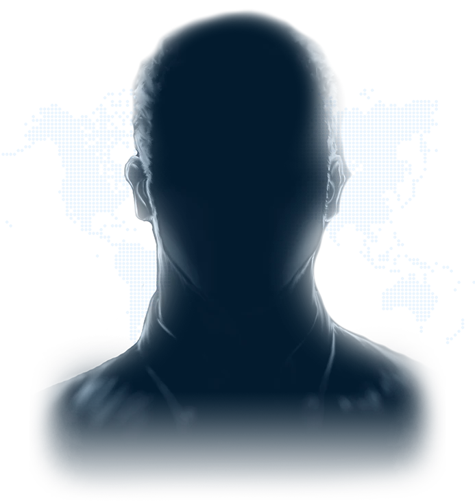 A Red Team operator silhouetted against a dotted world map.